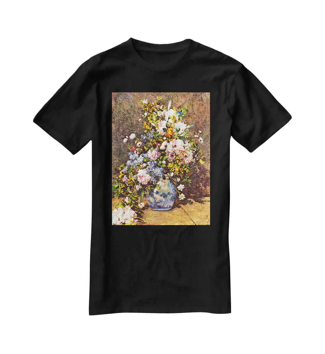 Still life with large vase by Renoir T-Shirt - Canvas Art Rocks - 1