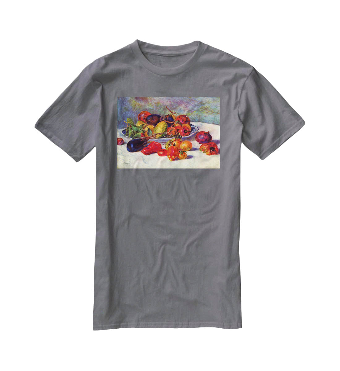 Still life with tropical fruits by Renoir T-Shirt - Canvas Art Rocks - 3