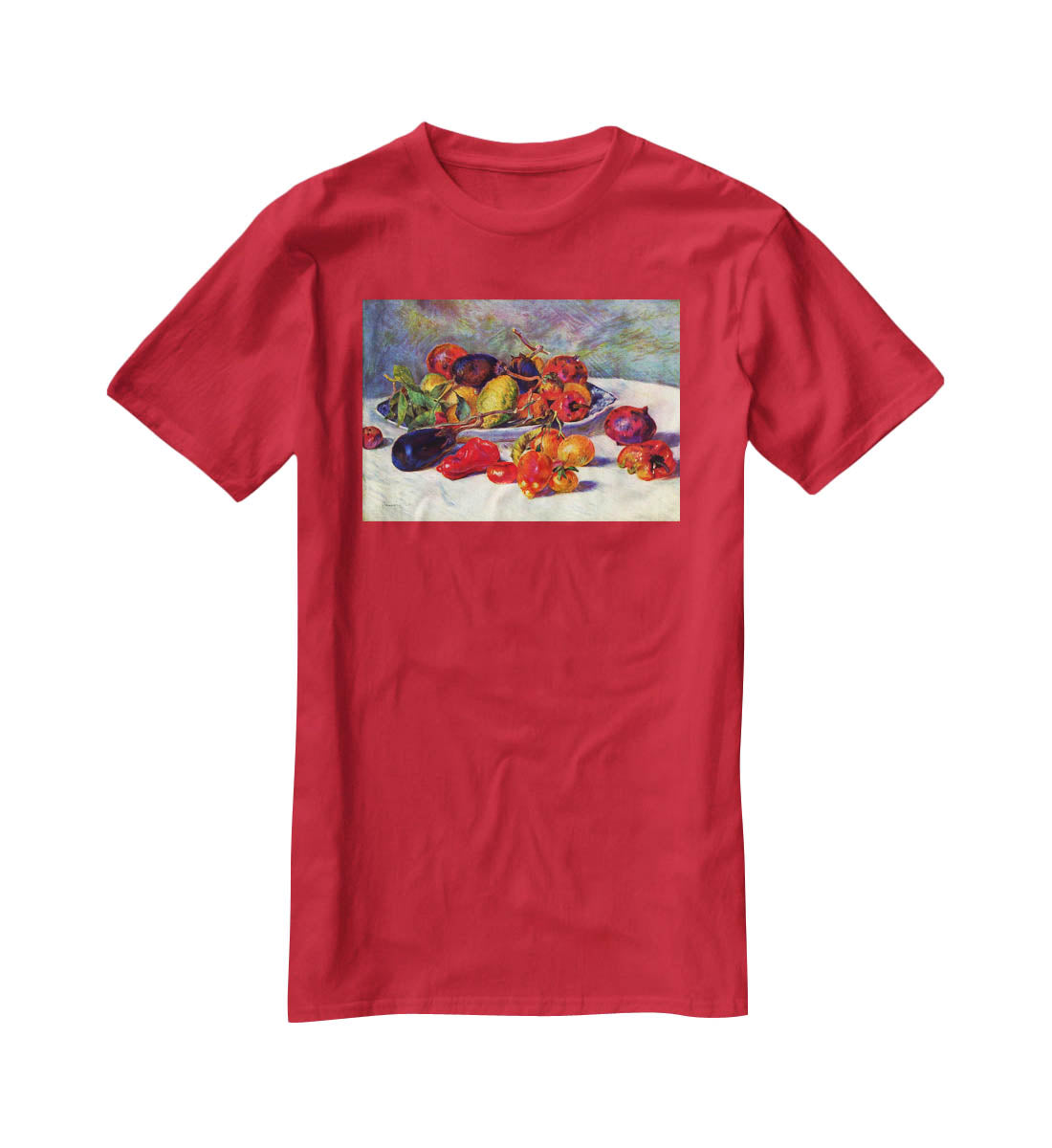 Still life with tropical fruits by Renoir T-Shirt - Canvas Art Rocks - 4