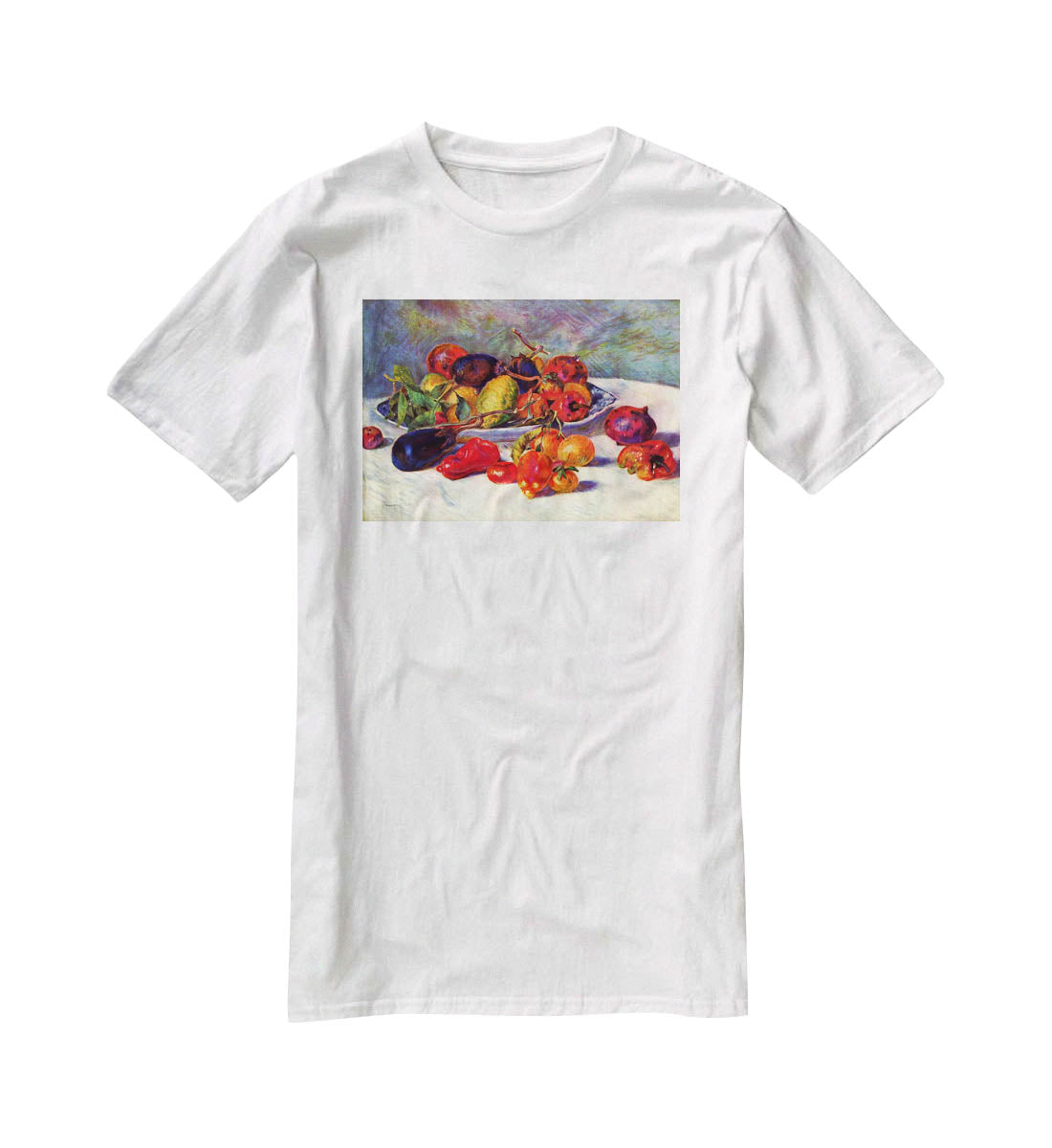 Still life with tropical fruits by Renoir T-Shirt - Canvas Art Rocks - 5