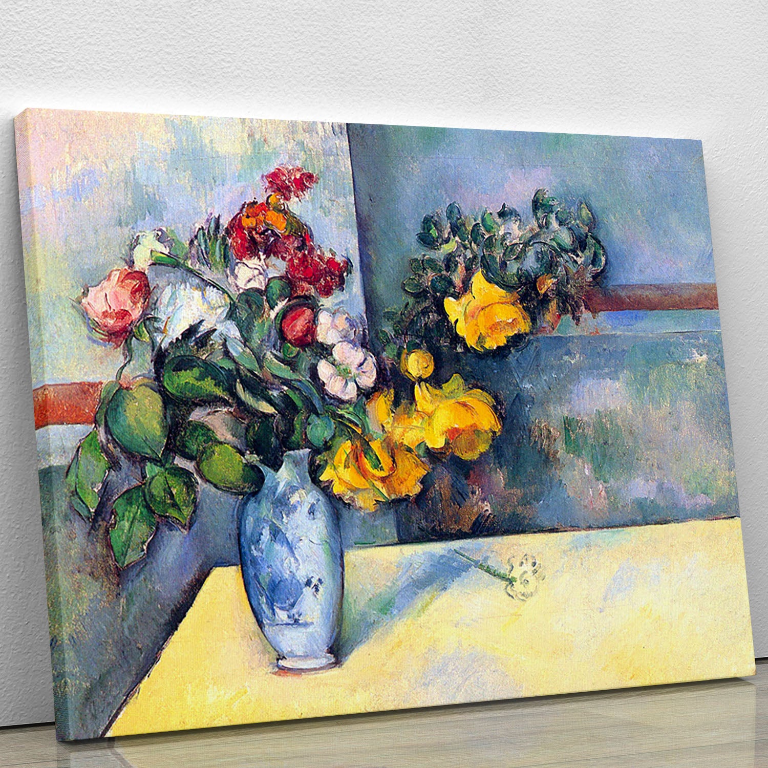 Still lifes flowers in a vase by Cezanne Canvas Print or Poster - Canvas Art Rocks - 1