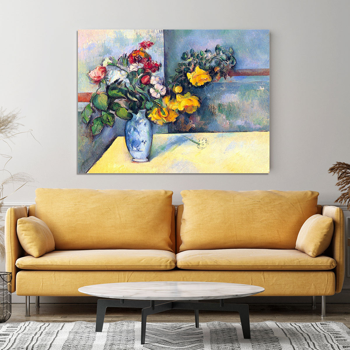 Still lifes flowers in a vase by Cezanne Canvas Print or Poster - Canvas Art Rocks - 4