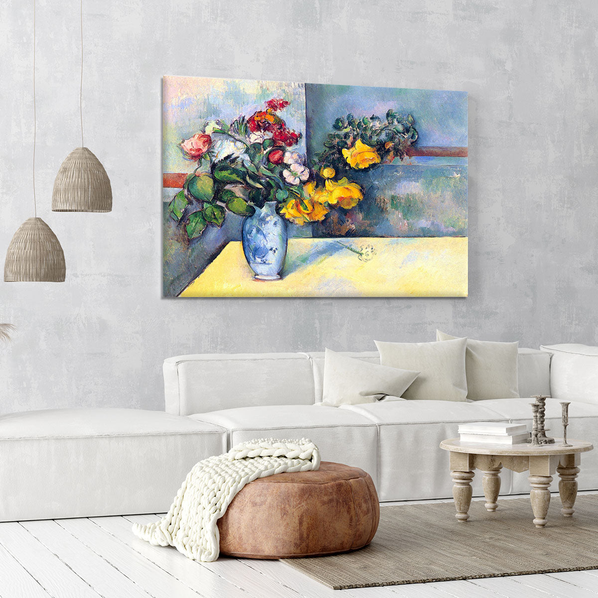 Still lifes flowers in a vase by Cezanne Canvas Print or Poster - Canvas Art Rocks - 6