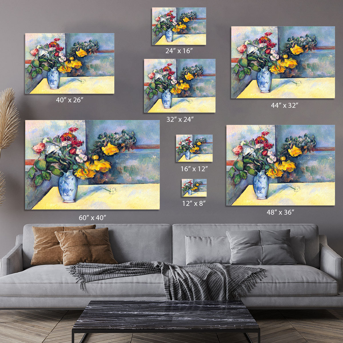 Still lifes flowers in a vase by Cezanne Canvas Print or Poster - Canvas Art Rocks - 7