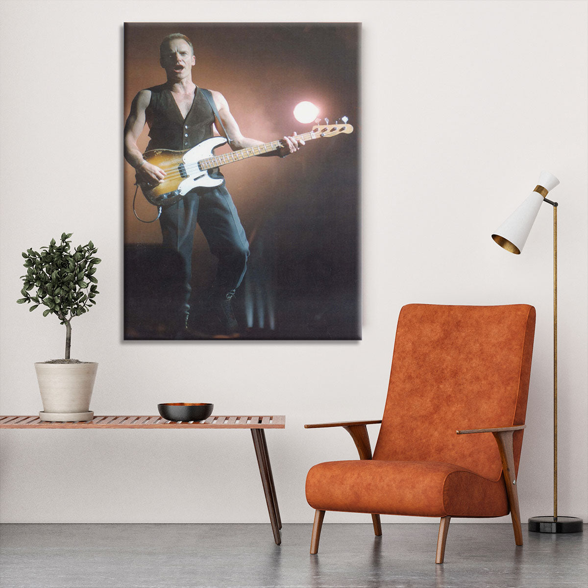 Sting in concert Canvas Print or Poster - Canvas Art Rocks - 6