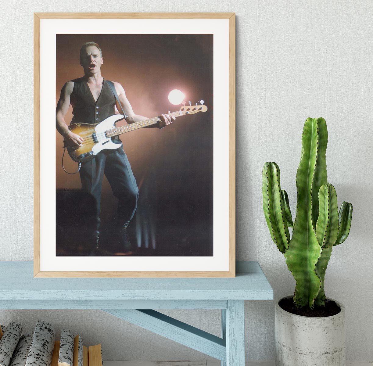 Sting in concert Framed Print - Canvas Art Rocks - 3