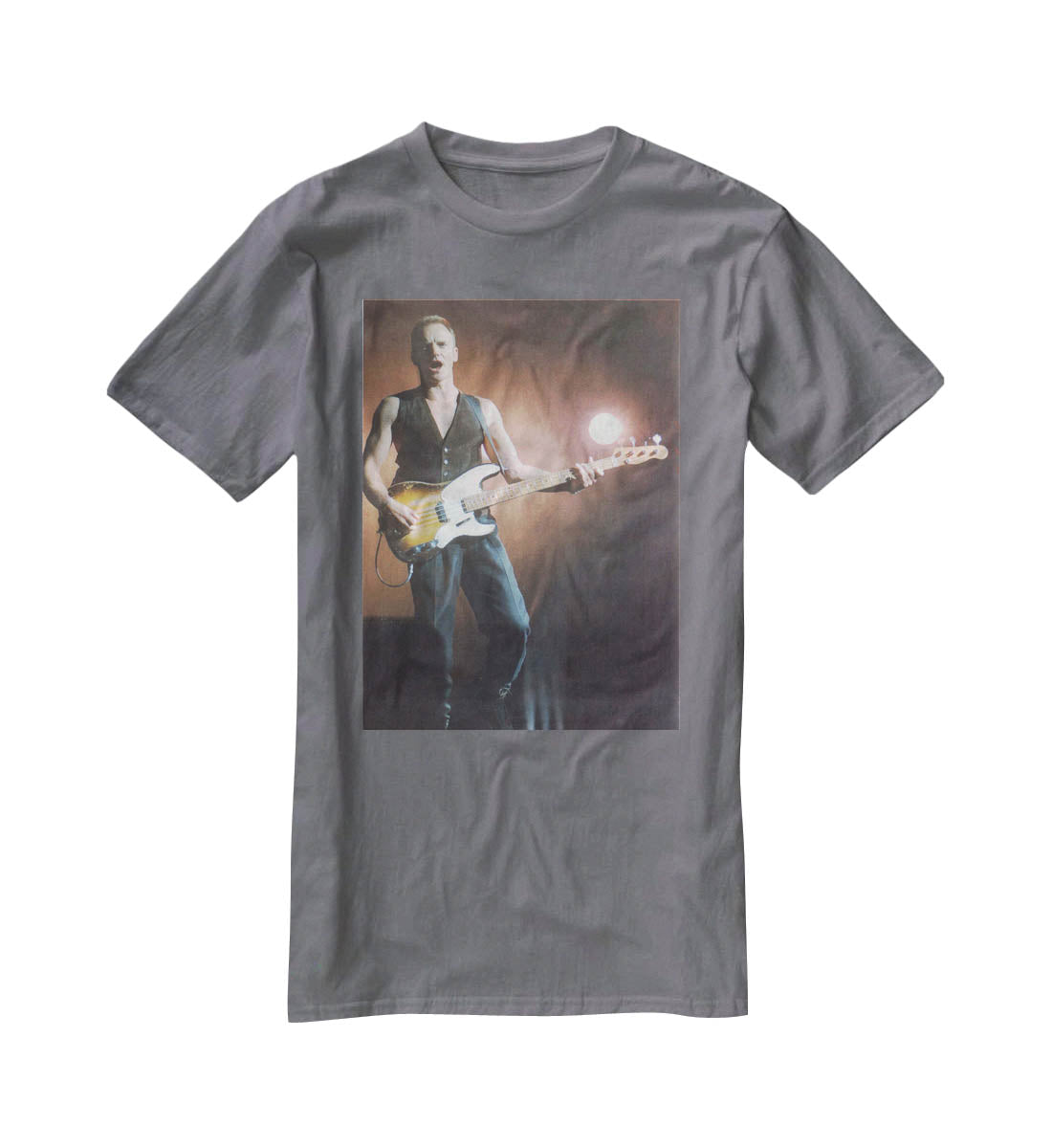 Sting in concert T-Shirt - Canvas Art Rocks - 3