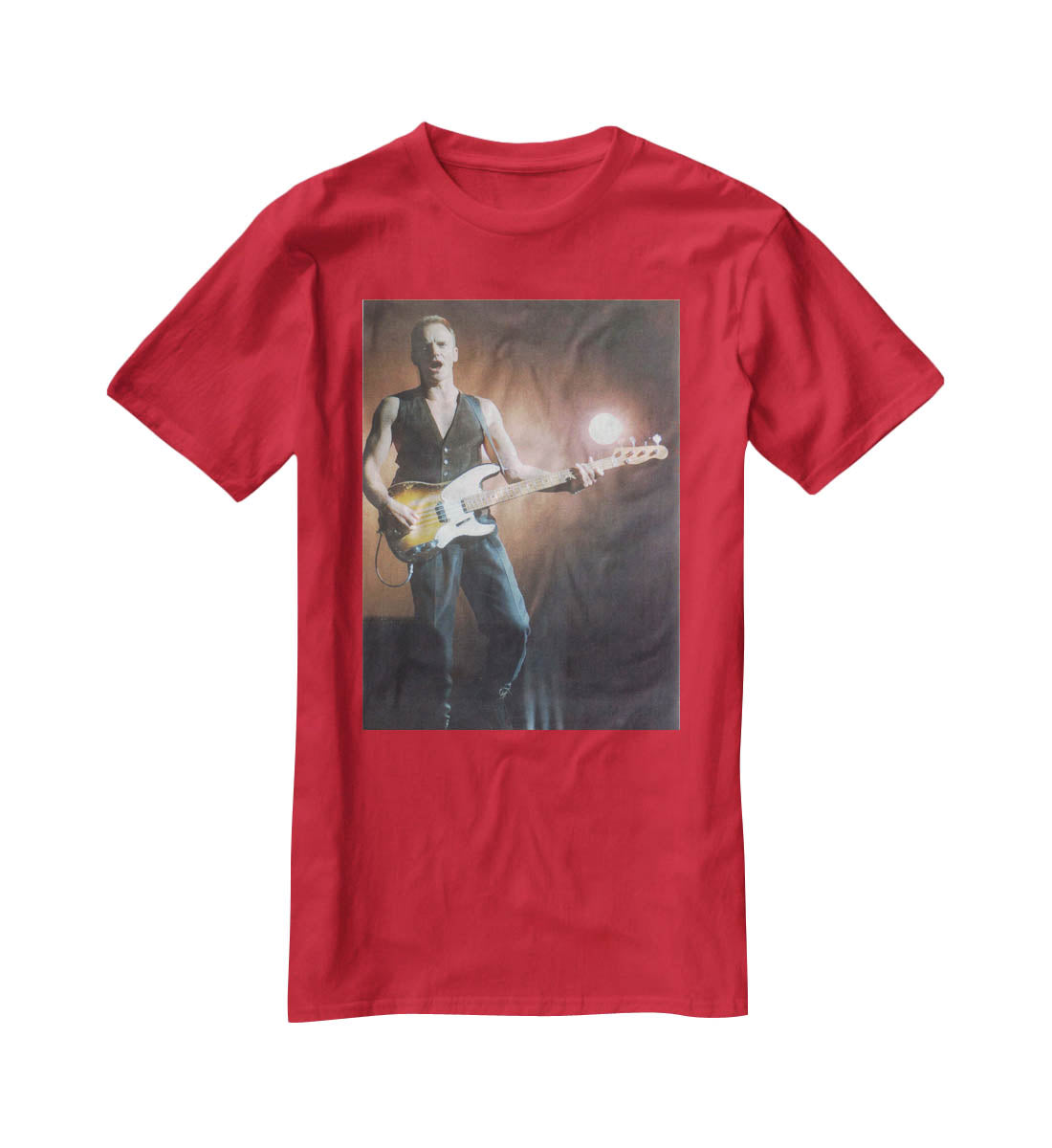 Sting in concert T-Shirt - Canvas Art Rocks - 4