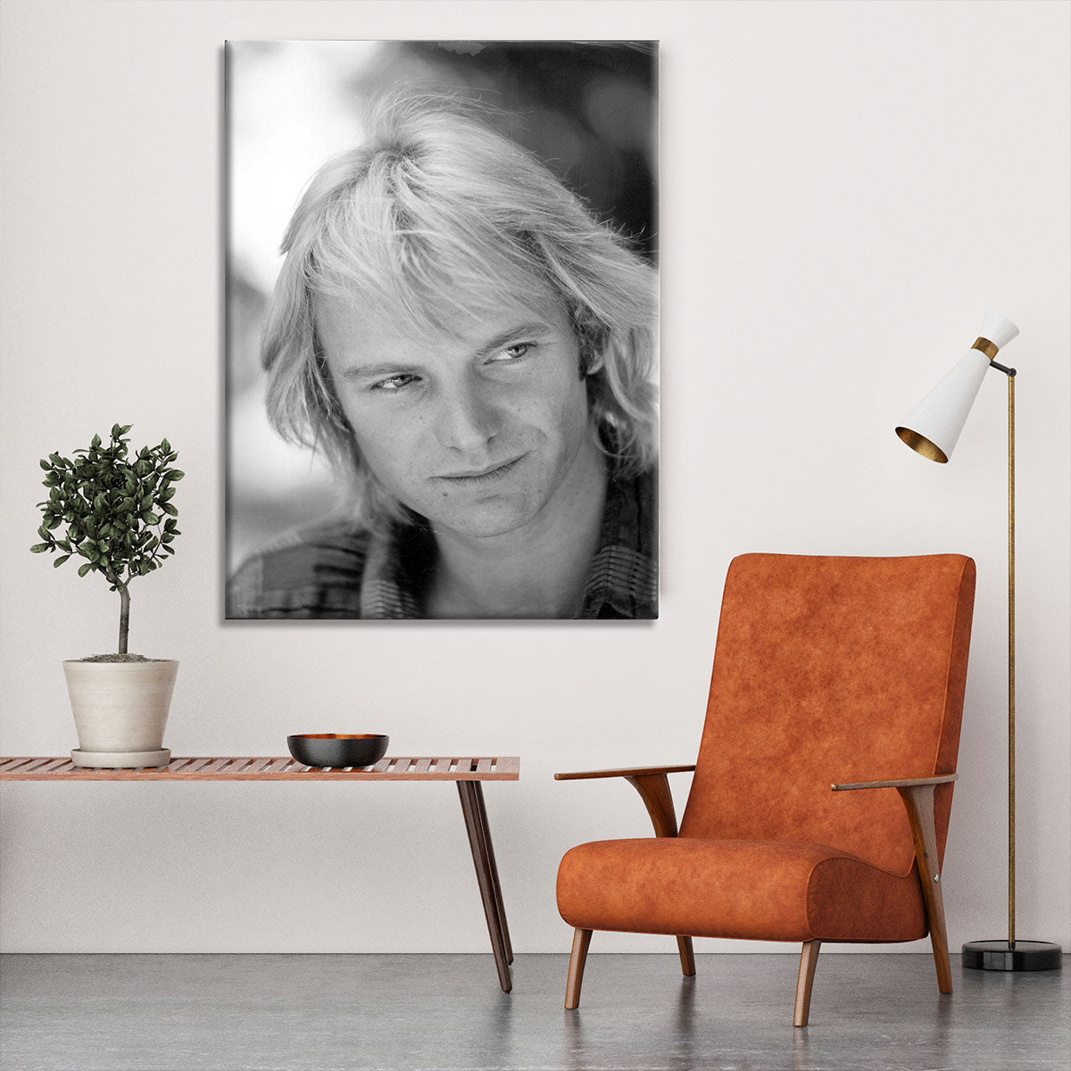 Sting in profile Canvas Print or Poster - Canvas Art Rocks - 6