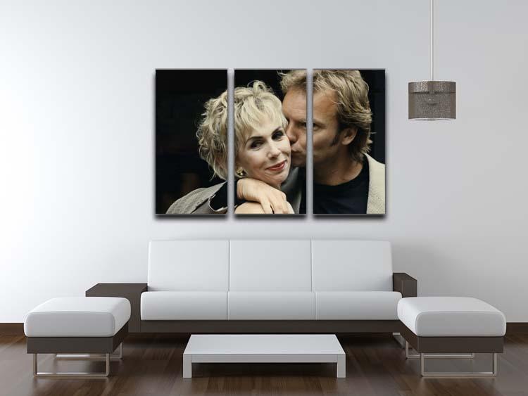 Sting with Trudie 3 Split Panel Canvas Print - Canvas Art Rocks - 3