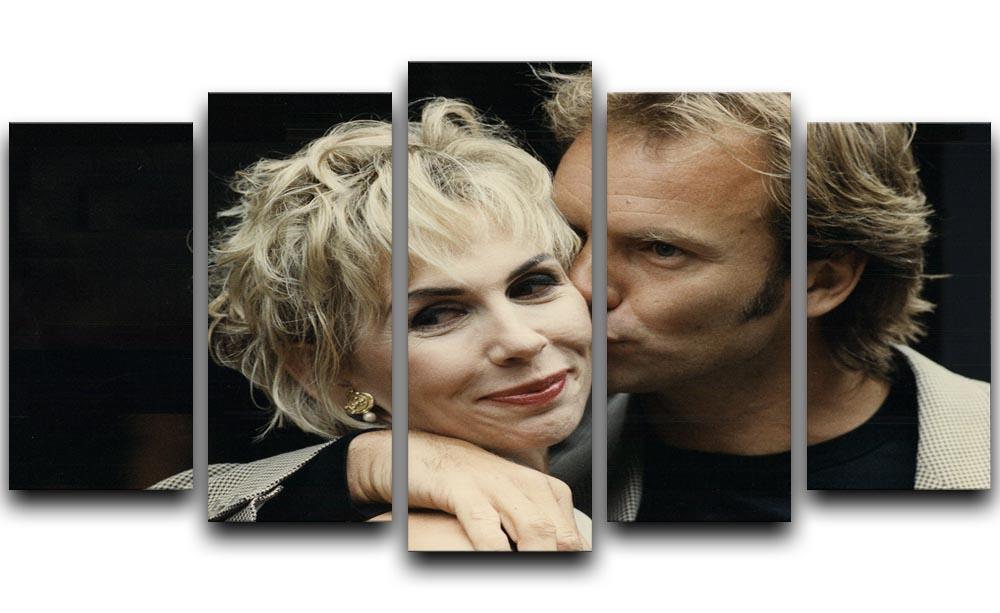 Sting with Trudie 5 Split Panel Canvas  - Canvas Art Rocks - 1