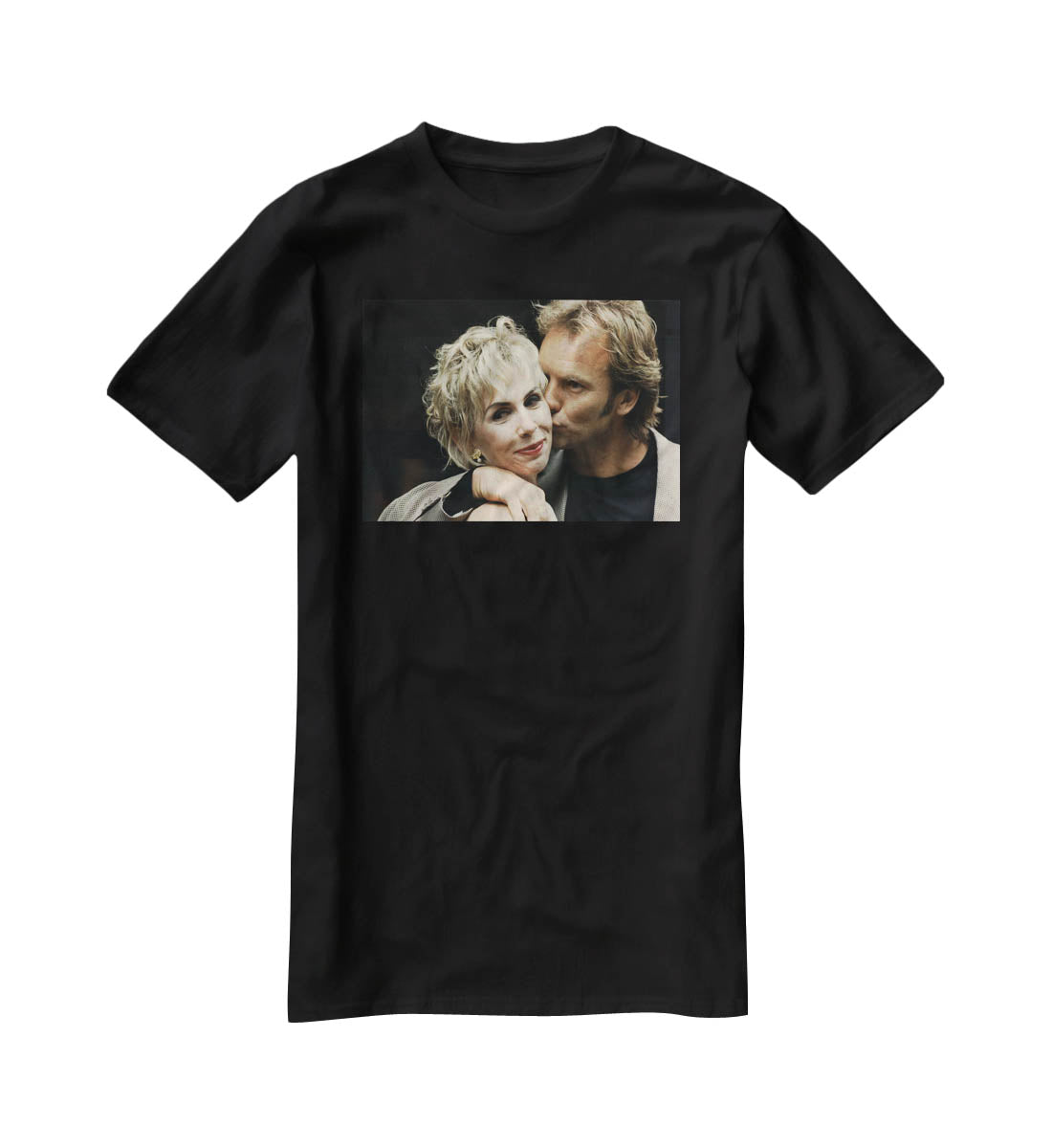 Sting with Trudie T-Shirt - Canvas Art Rocks - 1