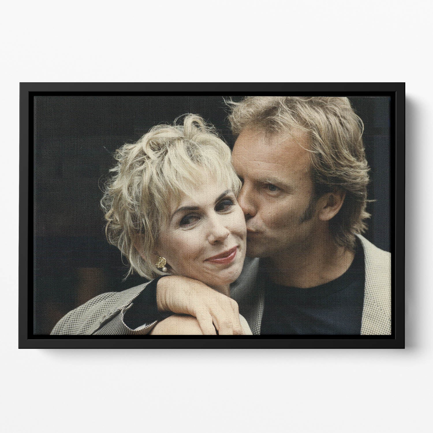 Sting with Trudie Floating Framed Canvas