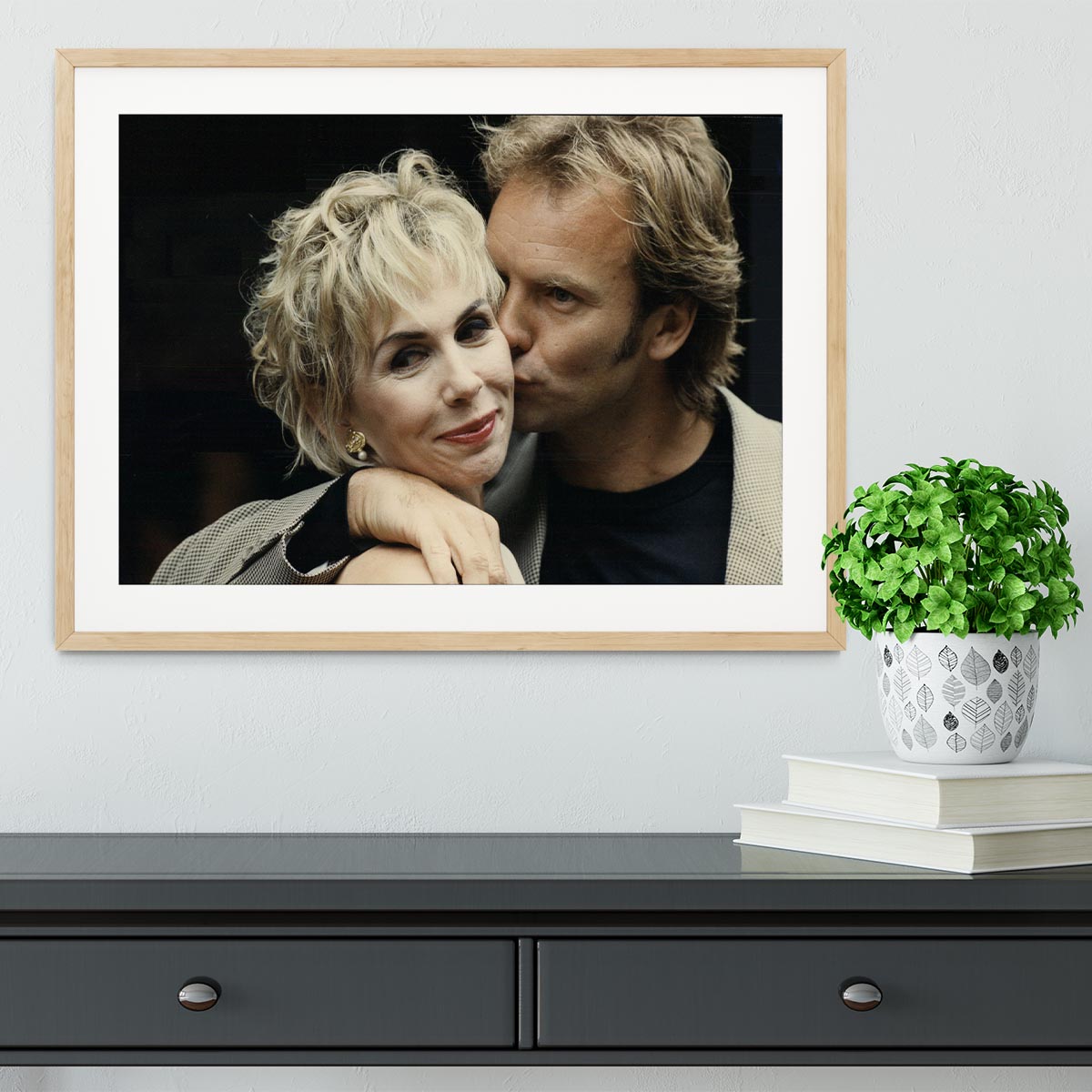 Sting with Trudie Framed Print - Canvas Art Rocks - 3