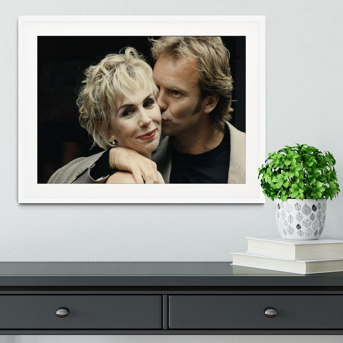 Sting with Trudie Framed Print - Canvas Art Rocks - 5