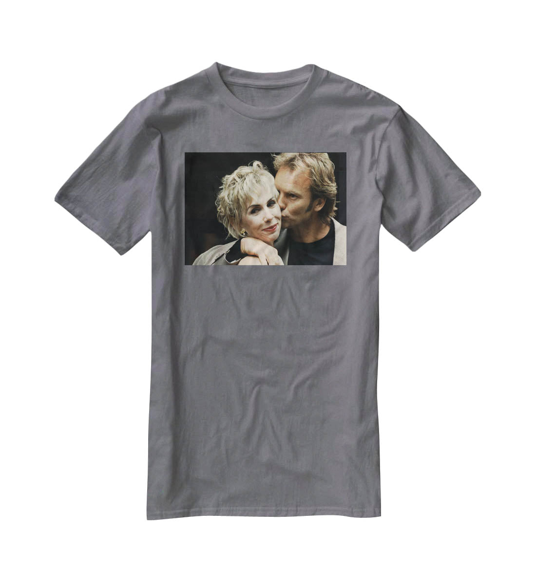 Sting with Trudie T-Shirt - Canvas Art Rocks - 3