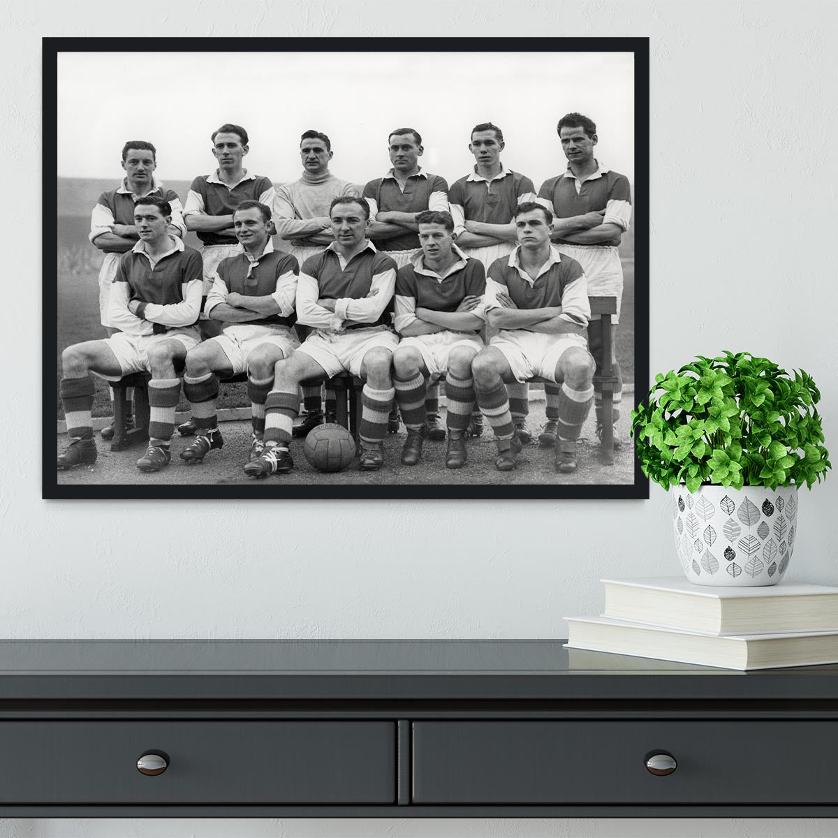 Stirling Albion Football Club Team Photo 1954 Framed Print - Canvas Art Rocks - 2
