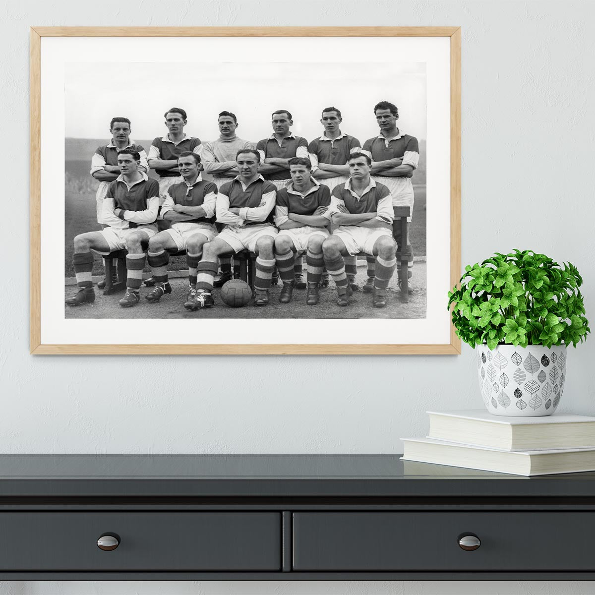 Stirling Albion Football Club Team Photo 1954 Framed Print - Canvas Art Rocks - 3