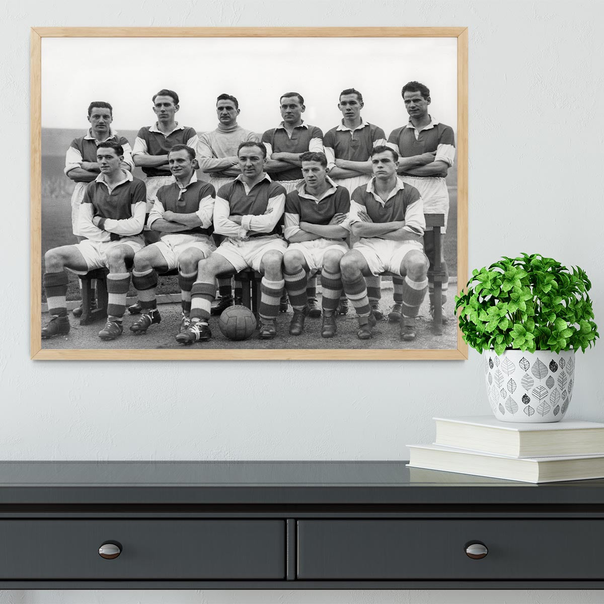 Stirling Albion Football Club Team Photo 1954 Framed Print - Canvas Art Rocks - 4