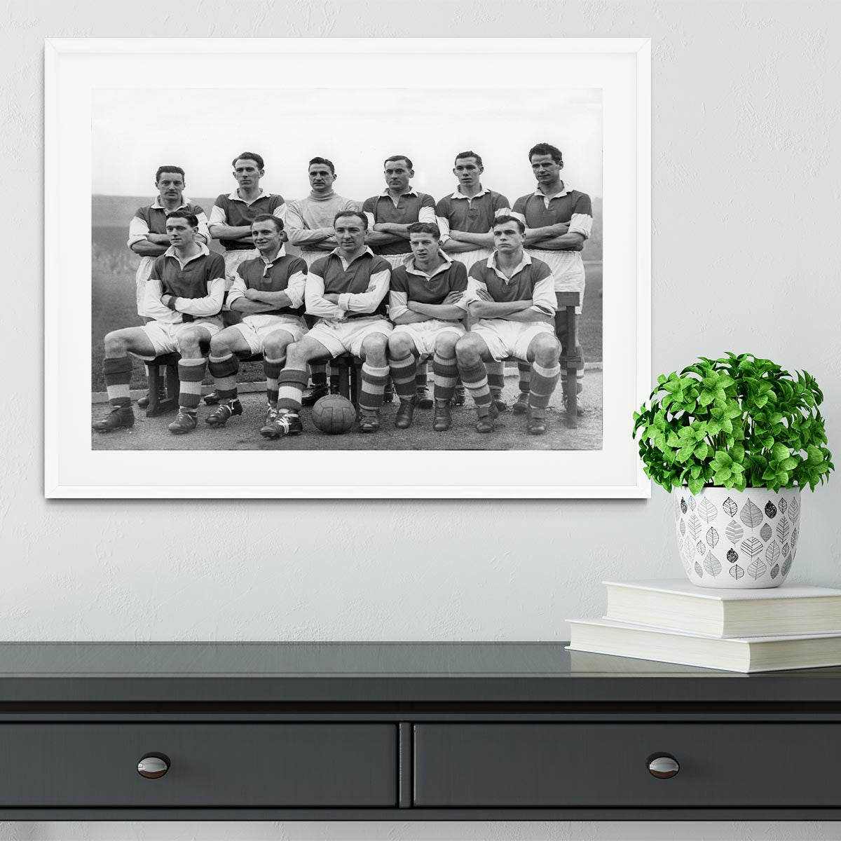 Stirling Albion Football Club Team Photo 1954 Framed Print - Canvas Art Rocks - 5