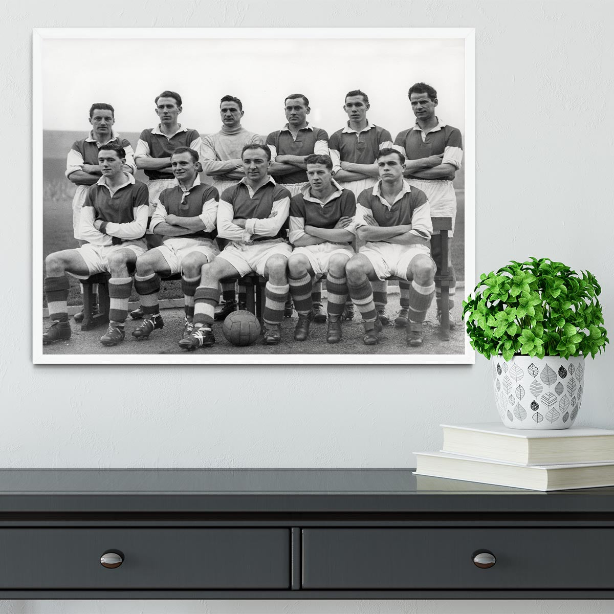 Stirling Albion Football Club Team Photo 1954 Framed Print - Canvas Art Rocks -6