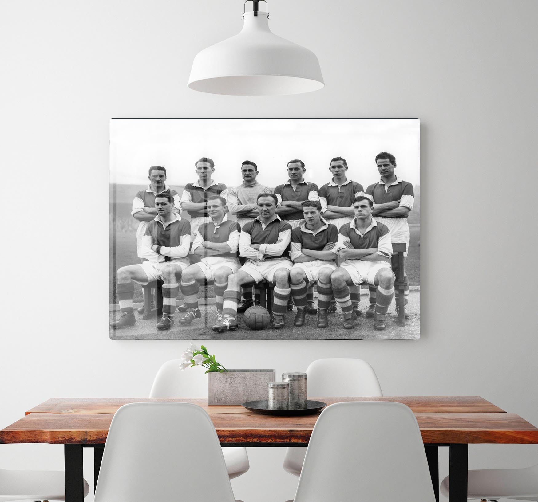 Stirling Albion Football Club Team Photo 1954 Acrylic Block - Canvas Art Rocks - 2