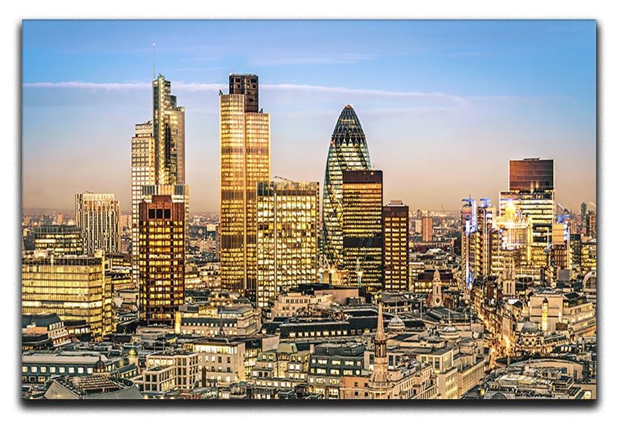 Stock Exchange Tower and Lloyds of London Canvas Print or Poster  - Canvas Art Rocks - 1