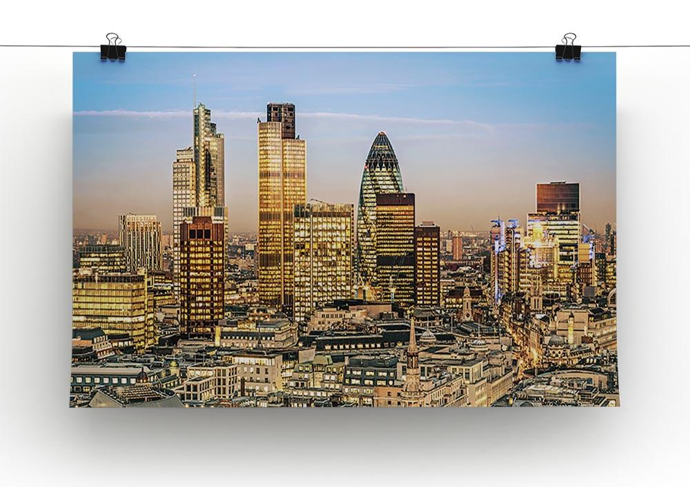 Stock Exchange Tower and Lloyds of London Canvas Print or Poster - Canvas Art Rocks - 2
