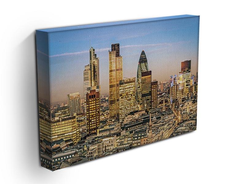Stock Exchange Tower and Lloyds of London Canvas Print or Poster - Canvas Art Rocks - 3