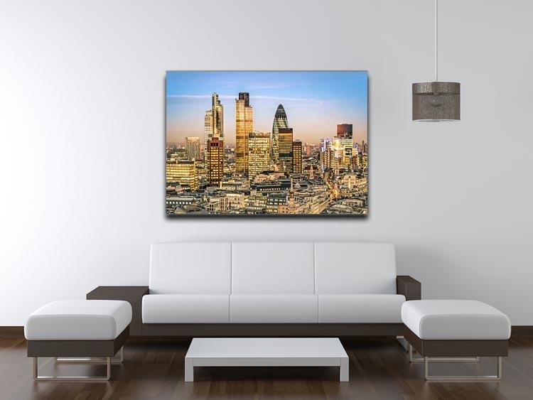 Stock Exchange Tower and Lloyds of London Canvas Print or Poster - Canvas Art Rocks - 4