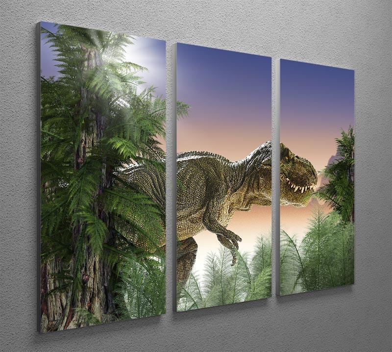 Stock Photo dinosaur 3 Split Panel Canvas Print - Canvas Art Rocks - 2