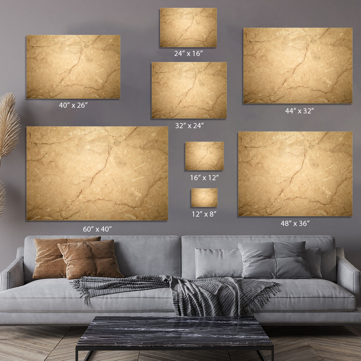 Stone Background Canvas Print or Poster - Canvas Art Rocks - 7