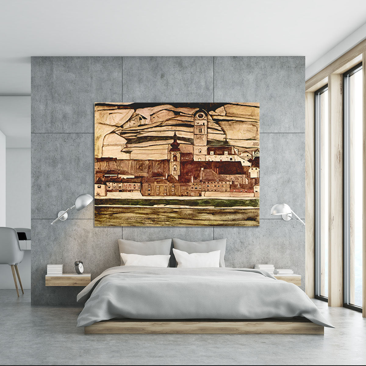 Stone on the Danube II by Egon Schiele Canvas Print or Poster - Canvas Art Rocks - 5
