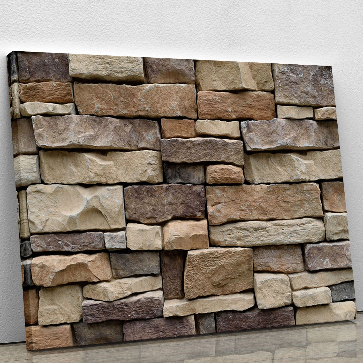 Stone wall texture Canvas Print or Poster - Canvas Art Rocks - 1