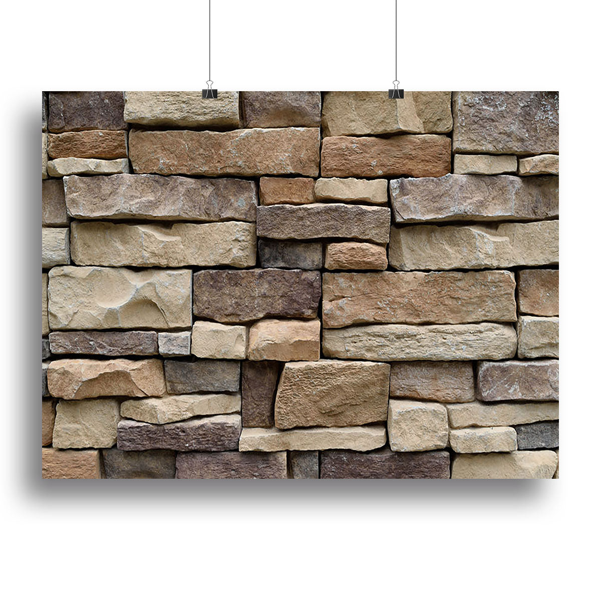 Stone wall texture Canvas Print or Poster - Canvas Art Rocks - 2