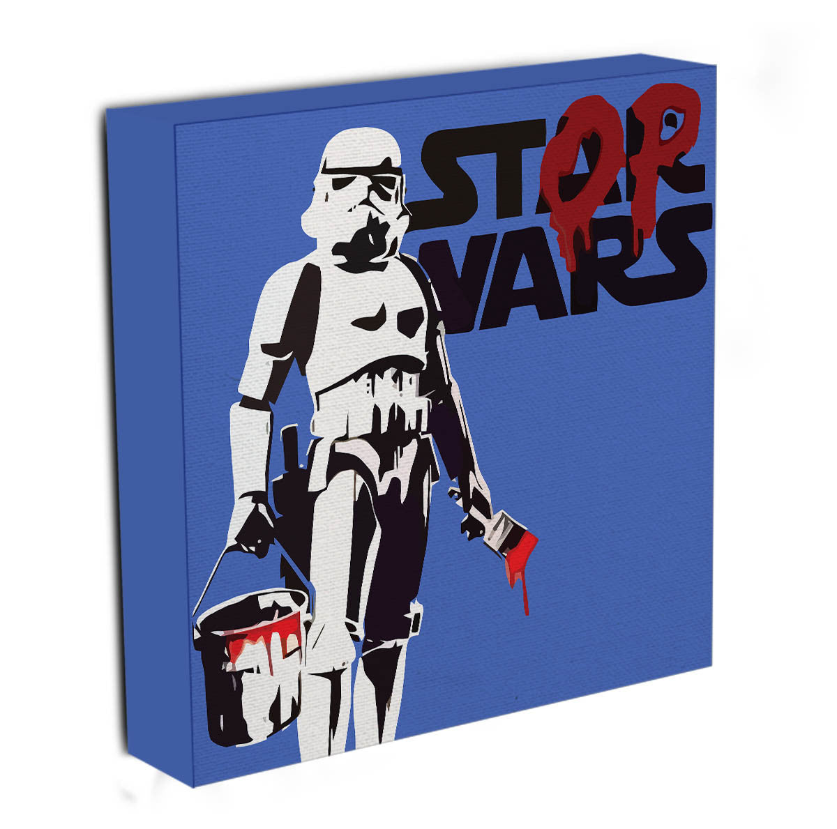 Banksy Stop Wars Star Wars Canvas Print & Poster - Canvas Art Rocks