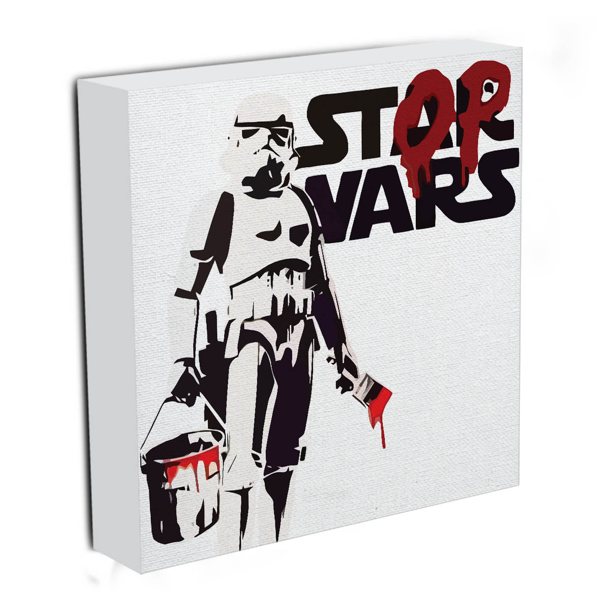 Banksy Stop Wars Star Wars Canvas Print & Poster - Canvas Art Rocks