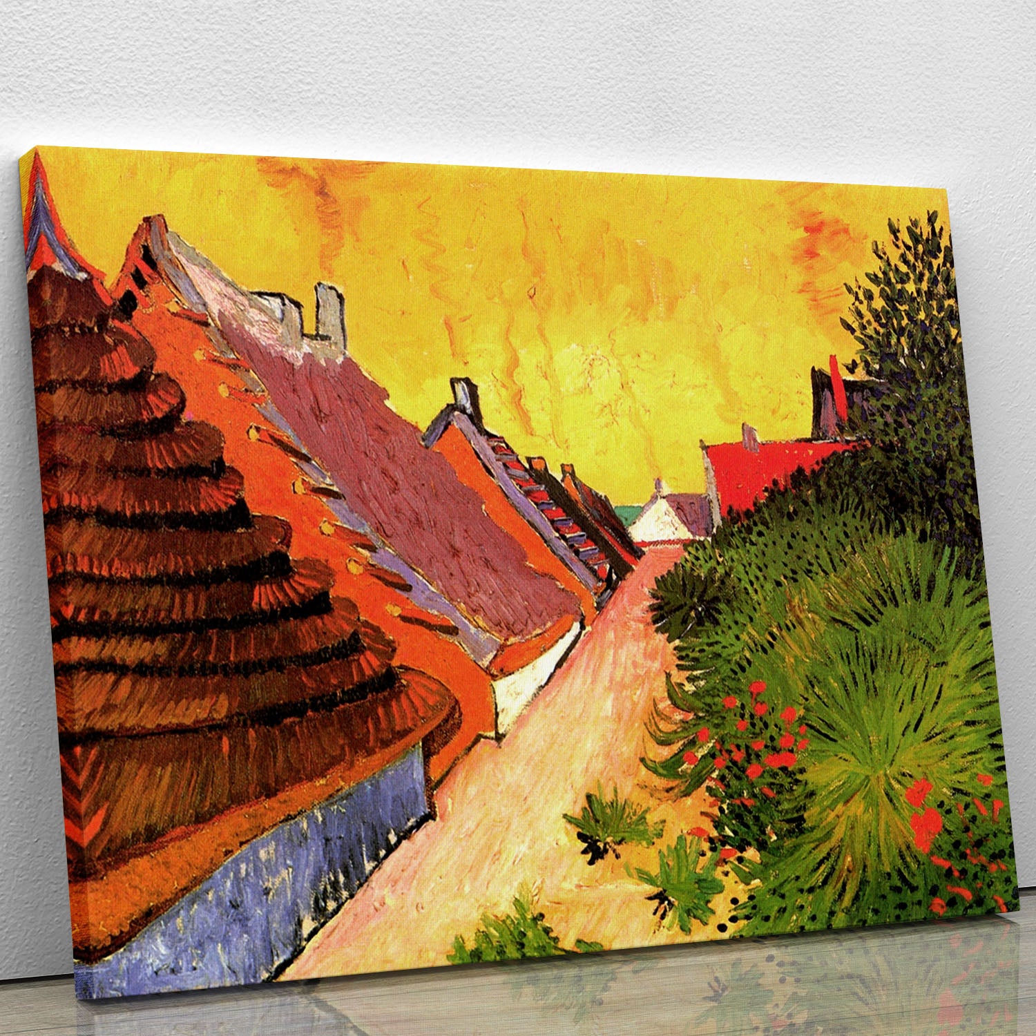 Street in Saintes-Maries by Van Gogh Canvas Print or Poster - Canvas Art Rocks - 1