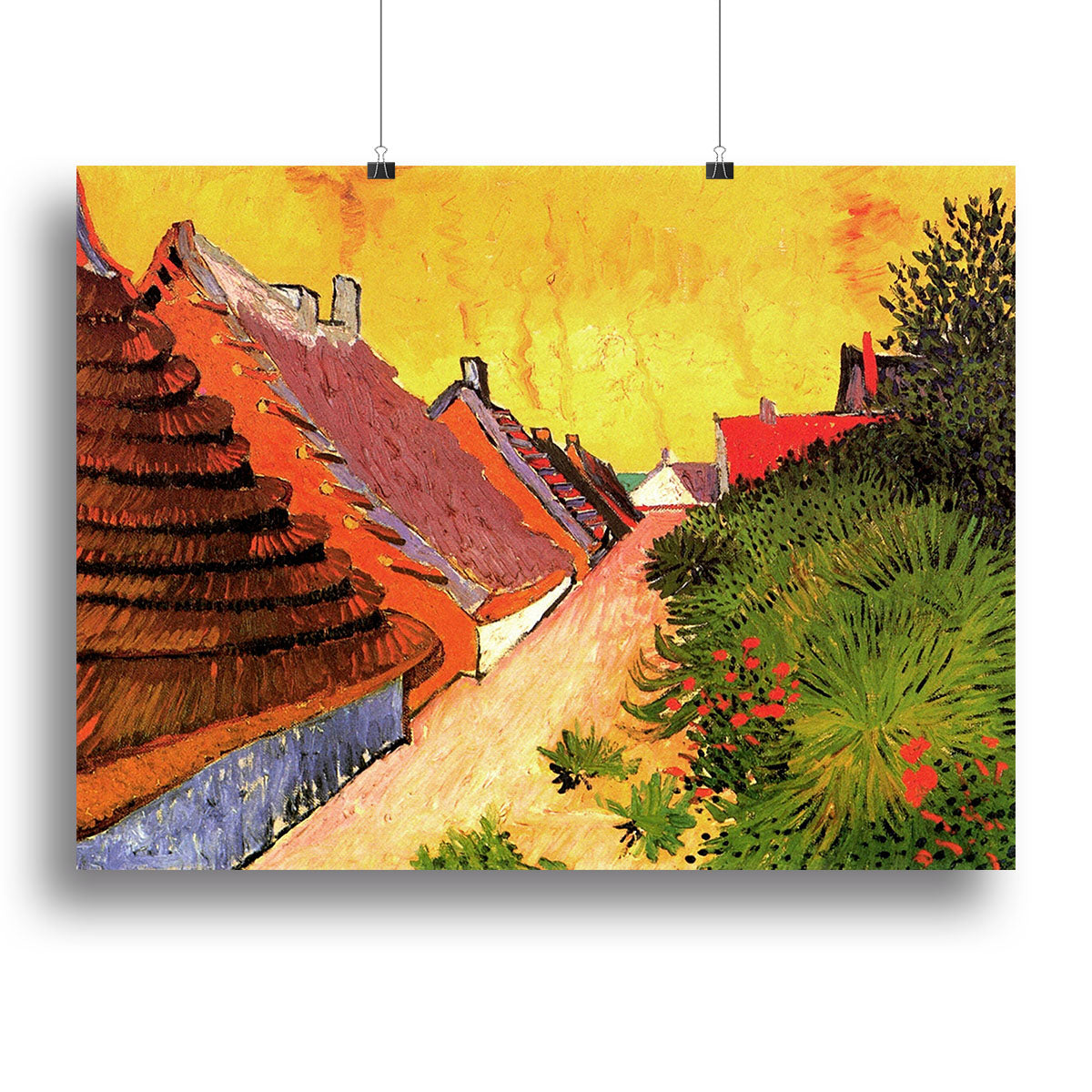 Street in Saintes-Maries by Van Gogh Canvas Print or Poster - Canvas Art Rocks - 2