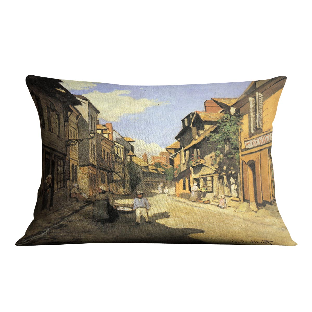 Street of Bavolle 2 by Monet Cushion