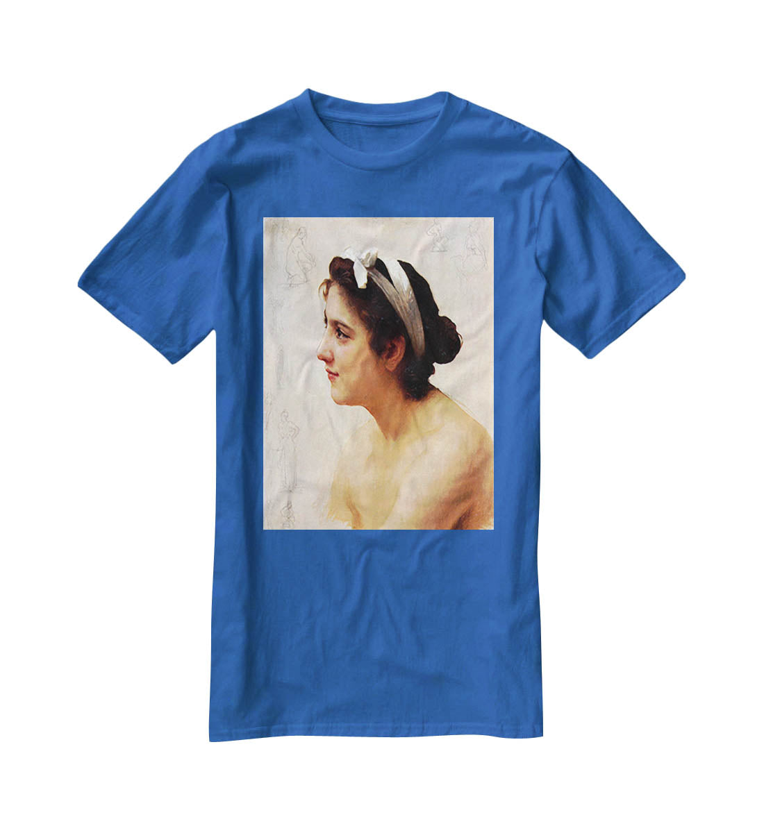 Study Of A Woman For Offering To Love By Bouguereau T-Shirt - Canvas Art Rocks - 2