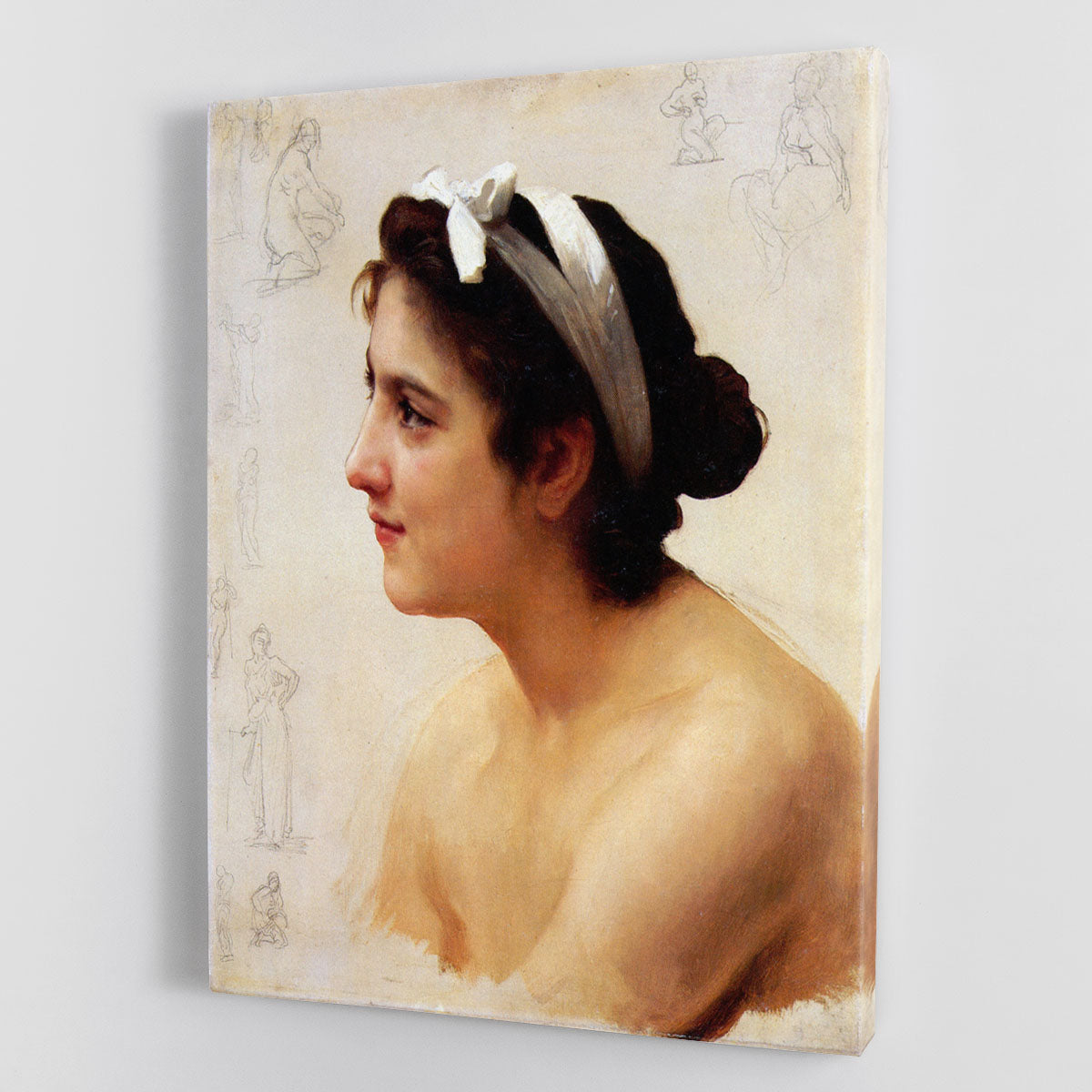 Study Of A Woman For Offering To Love By Bouguereau Canvas Print or Poster - Canvas Art Rocks - 1