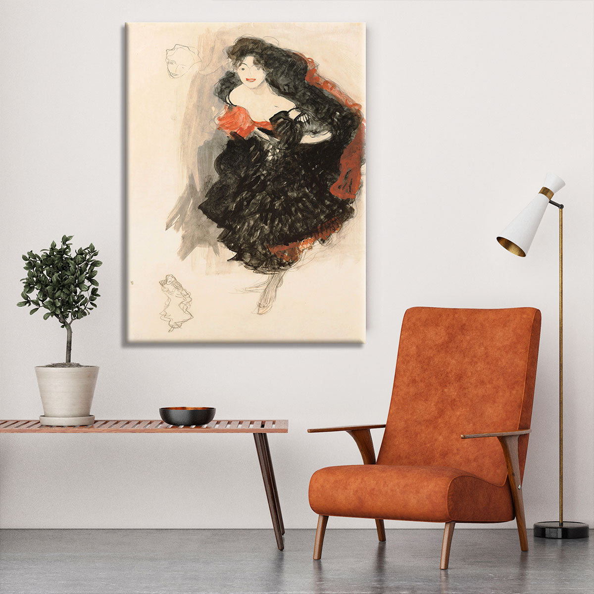 Study for Judith II by Klimt Canvas Print or Poster - Canvas Art Rocks - 6