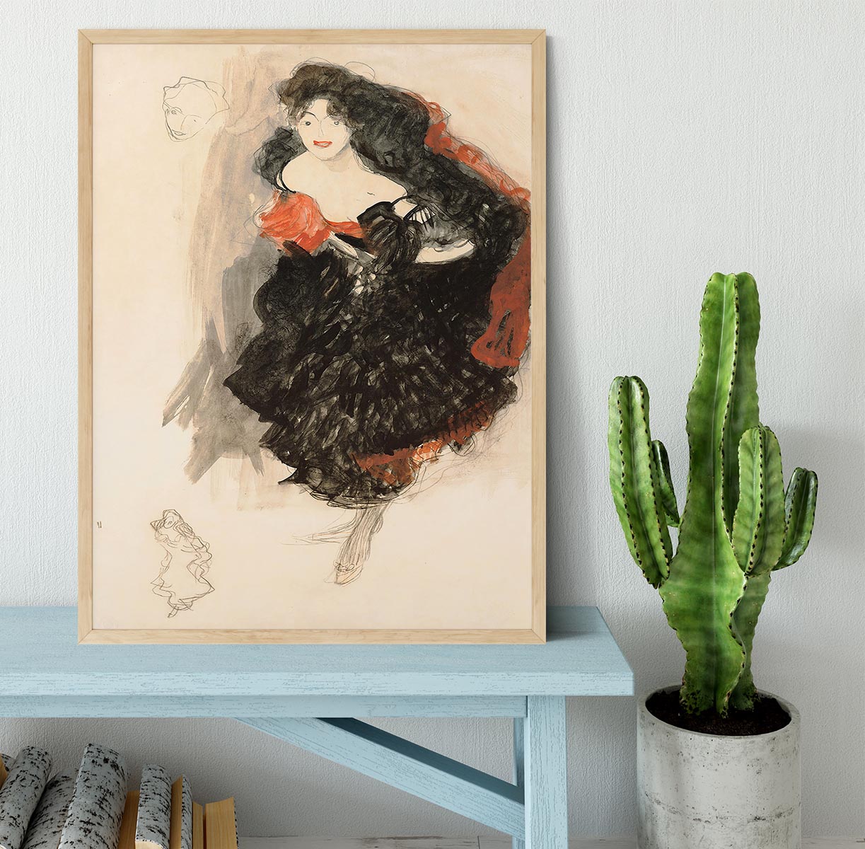 Study for Judith II by Klimt Framed Print - Canvas Art Rocks - 4