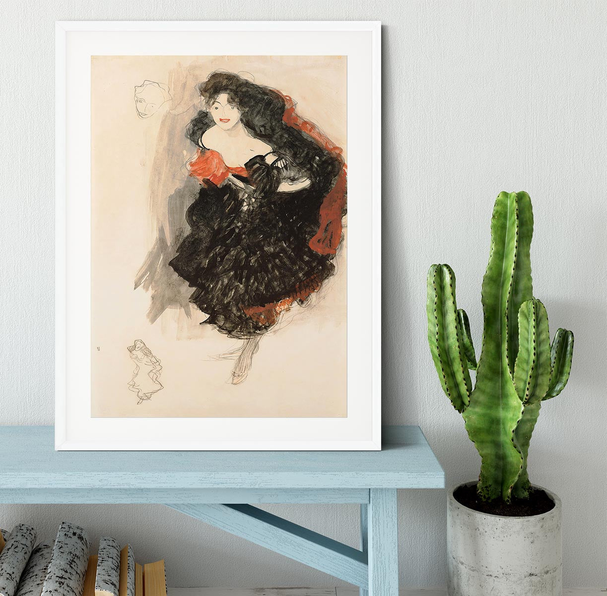 Study for Judith II by Klimt Framed Print - Canvas Art Rocks - 5