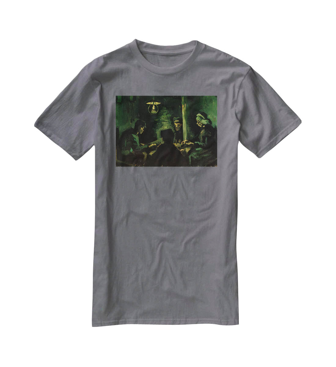 Study for The Potato Eaters by Van Gogh T-Shirt - Canvas Art Rocks - 3