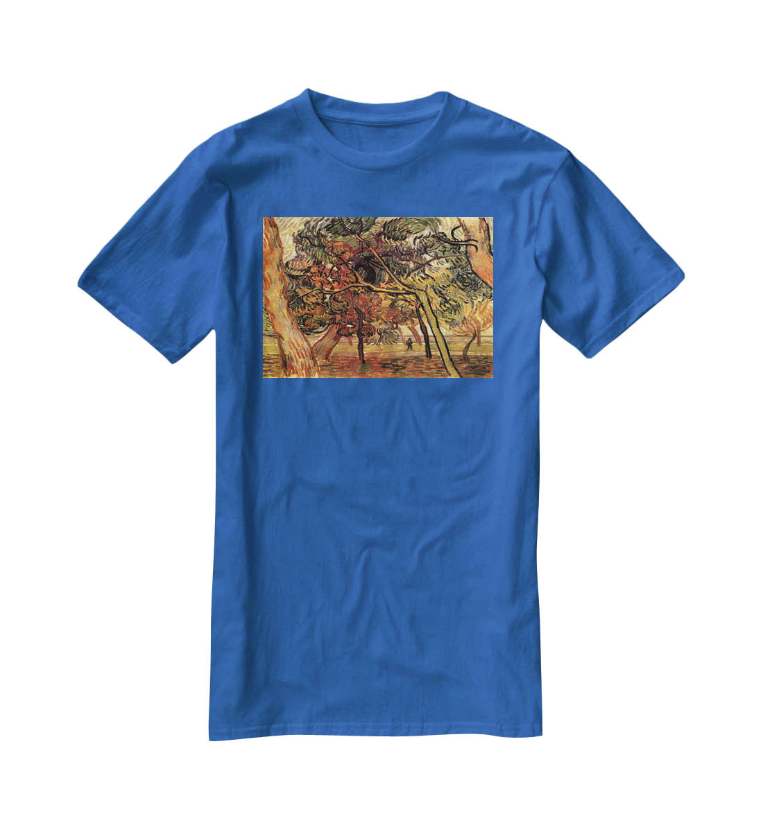 Study of Pine Trees by Van Gogh T-Shirt - Canvas Art Rocks - 2