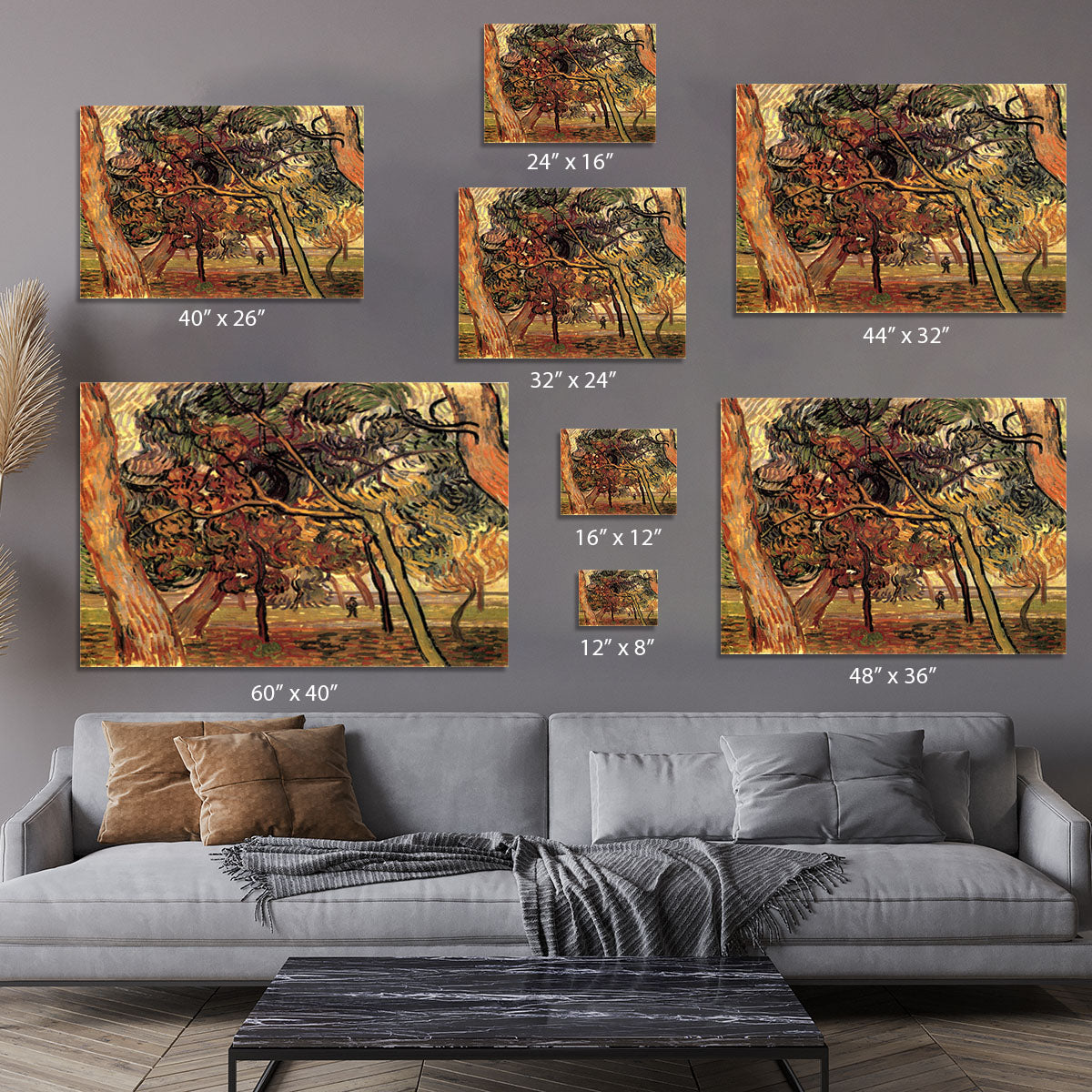 Study of Pine Trees by Van Gogh Canvas Print or Poster - Canvas Art Rocks - 7