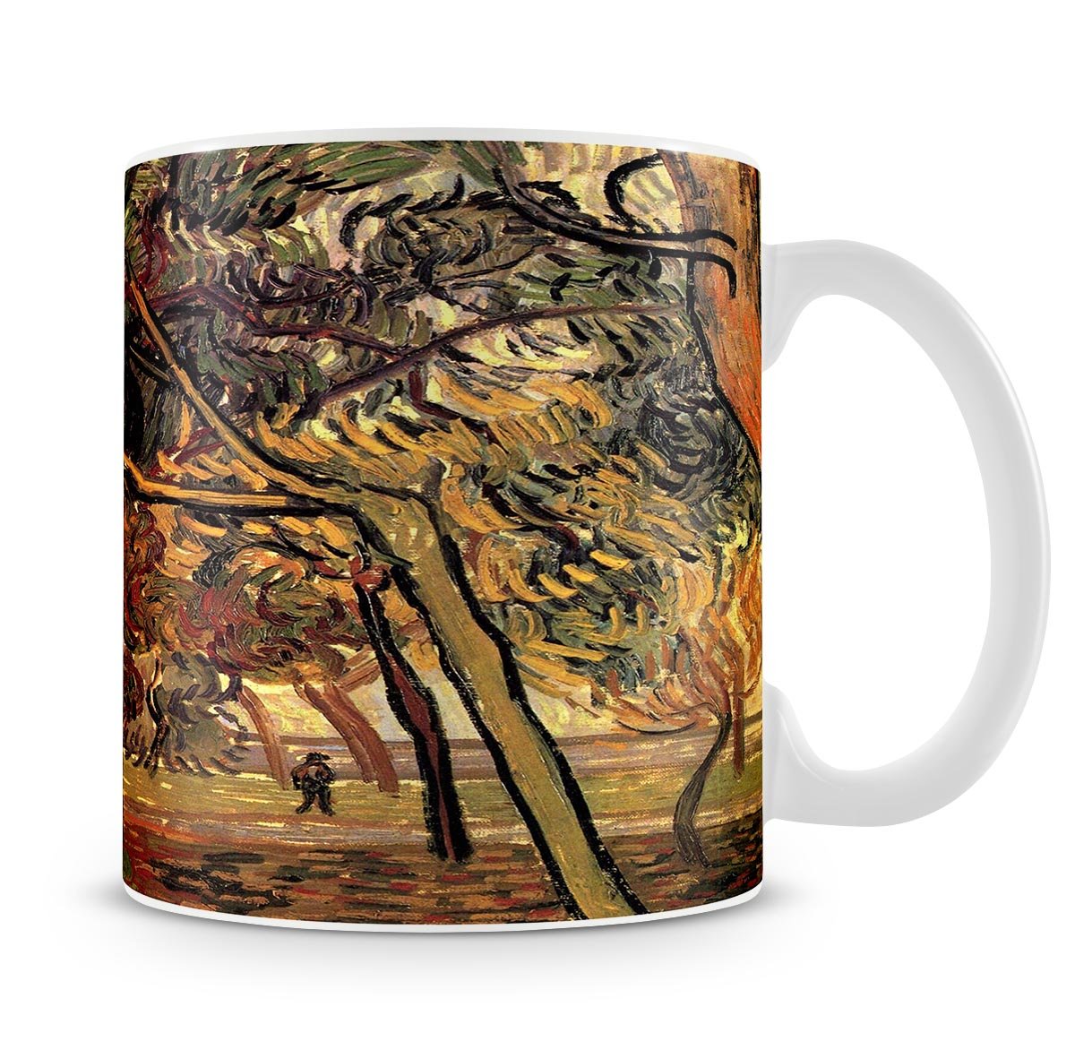 Study of Pine Trees by Van Gogh Mug - Canvas Art Rocks - 4