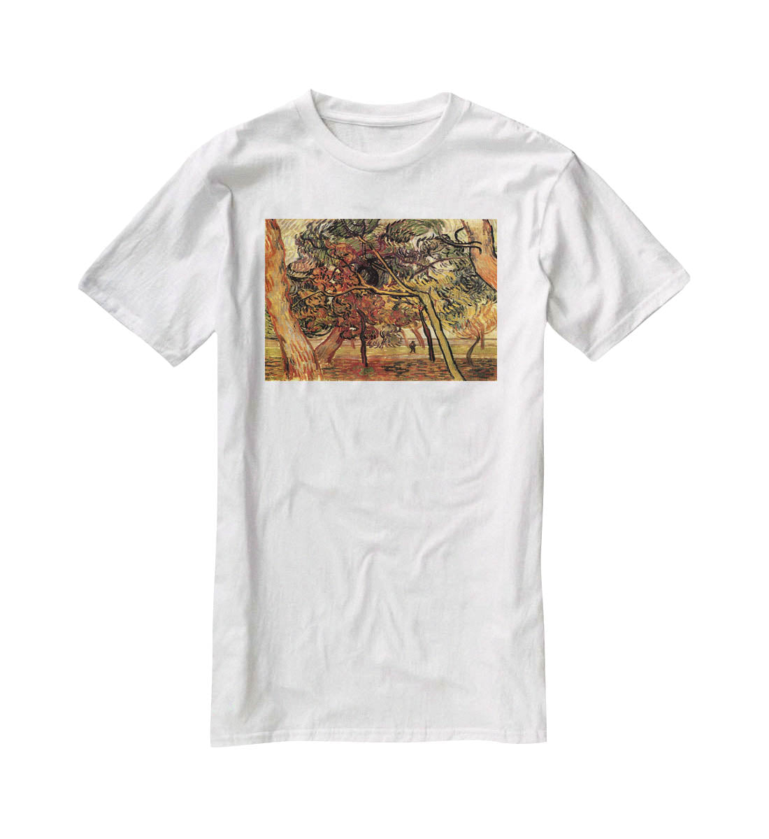 Study of Pine Trees by Van Gogh T-Shirt - Canvas Art Rocks - 5